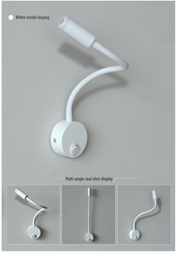 Flexible LED Spotlight: 1W/3W Wall Lamp for Clothing Store, Entrance, Painting, or Bedside Use