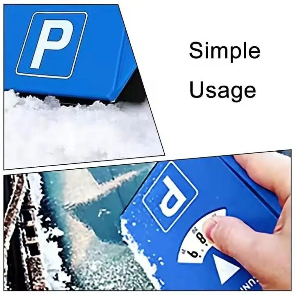 PS Material Parking Timer Ice Scraper Function Time Display Disc Parking Timer Sign Car Windshield