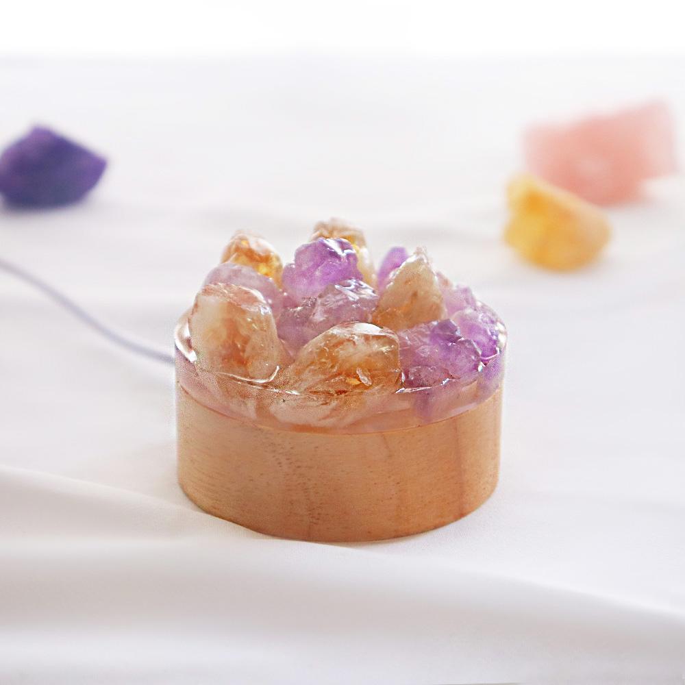 Natural Crystal Night Light Crystal Original Stone Creative Bed Bedroom Sleeping Atmosphere Stone Crafts