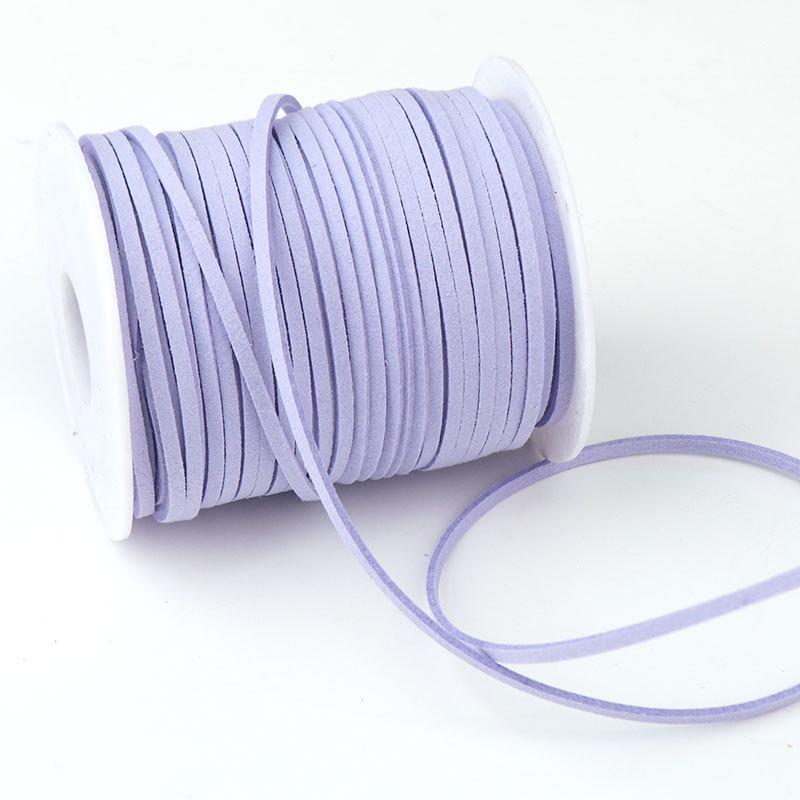 2mm Faux Leather Cord for Flower Bouquet Wrapping - Velvet Gift Ribbon for Florist DIY Projects, Large Roll
