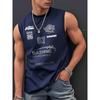 Summer Men's Round-neck Vest Is A Simple, 23-letter Printed Street Fashion Casual Wear That Is Breathable