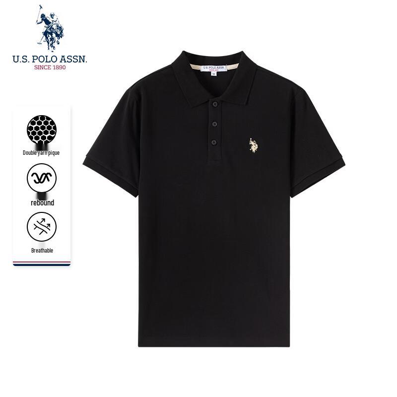 

нас. POLO ASSN. Чоловіча вільна футболка-поло з коротким рукавом L