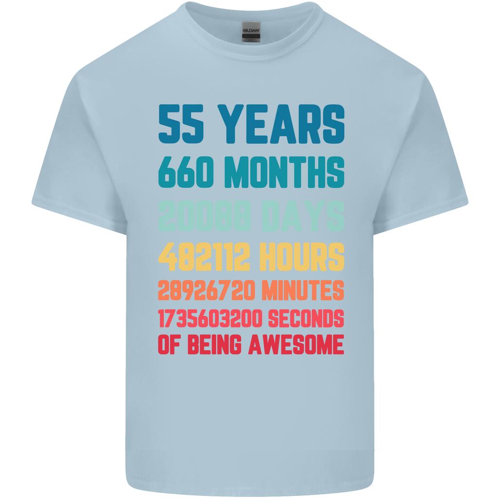 55th Birthday 55 Year Old Unisexs Light Cotton TShirt
