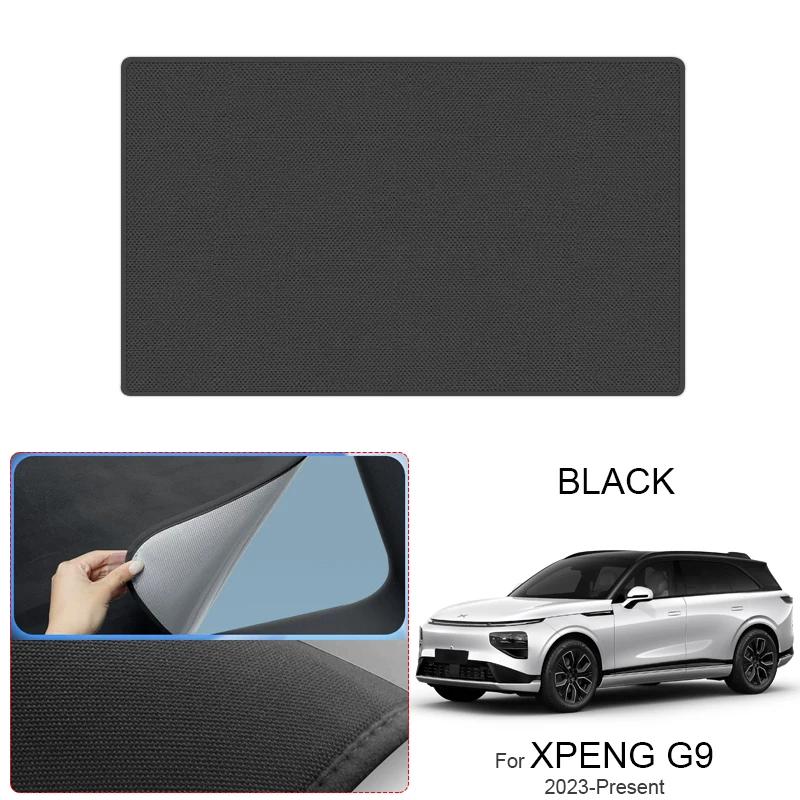 Car Suede Fabric Electrostatic Adsorption Sunroof Sunshade For XPENG G9 2023-Present Auto Anti-uv Heat Insulation Skylight