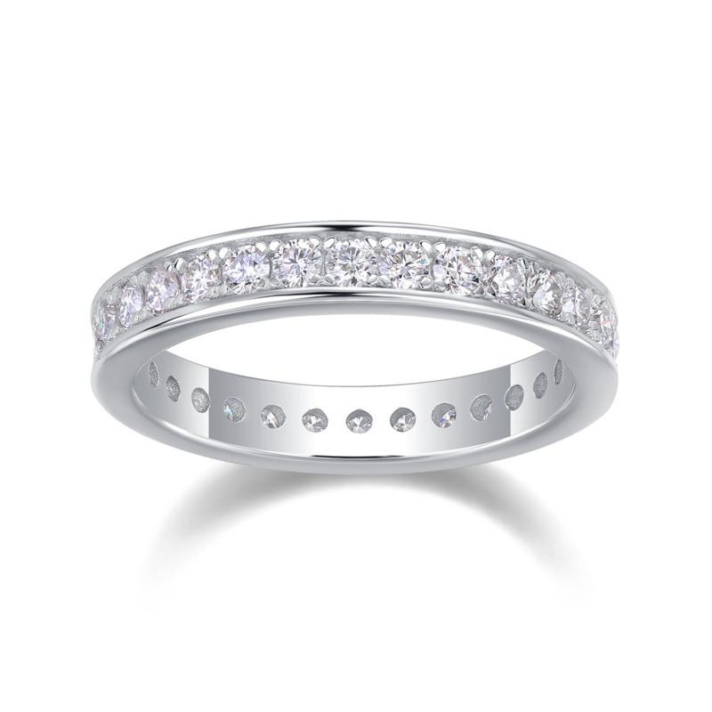 

Bague Ringen S925 Серебряный комплект 0,2 мм * 30 сломанное закрытое кольцо из муассанита Простое модное новое трековое кольцо в подарок