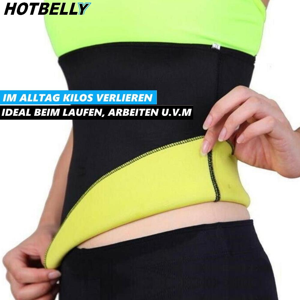 HOTBELLY Zeštíhlující pás na břicho Pás Hubnutí Břišní trenažér Potící pás Neoprenový pás