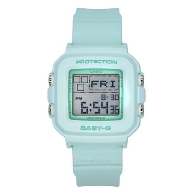 Baby-G Digital Harzarmband Mintgrünes Zifferblatt Quarz BGD-10-3 100M Damenuhr