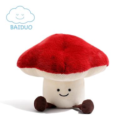 Cute Mushroom Plush Doll Cushion - Children's Cartoon Back Pillow Gift
