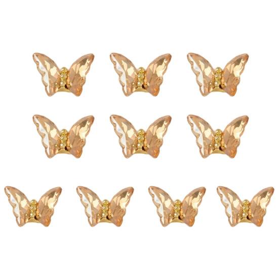 10Pcs Nail Decorations Sparkling Surface Beautifully Shiny Visual Effect Wide Faux Crystal Luxury