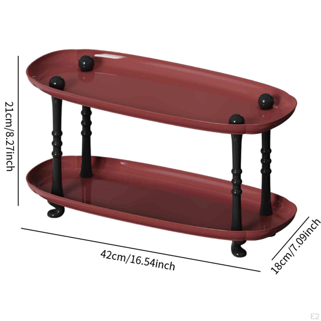 Countertop Storage Rack Desktop Organizer Display Shelf Vanity Tray for Home