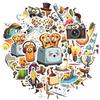 35pcs-70pcs Cartoon Cartoon Characters Decals Cute Objects Graffiti Decals Funny Stickers For Notebook Luggage Mobile Phone