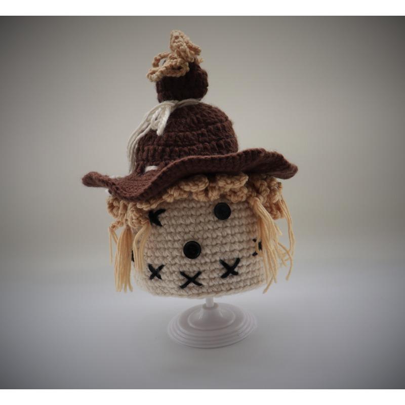 

Зима 2020 Новый Хэллоуин Смешная шляпа детская шляпа пугало Креативная мужская и женская шляпа привидения 46-53cm коричневый