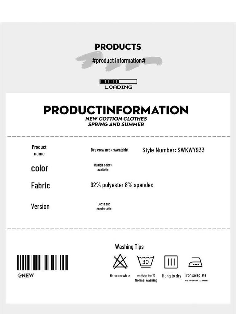 JEANSWEST Men's Solid Color Thermal Pullover Sweatshirt