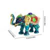 Elegant Thai Styles Metal Elephant Jewelry Box With Full Diamonds Decoration For Rings And Necklaces