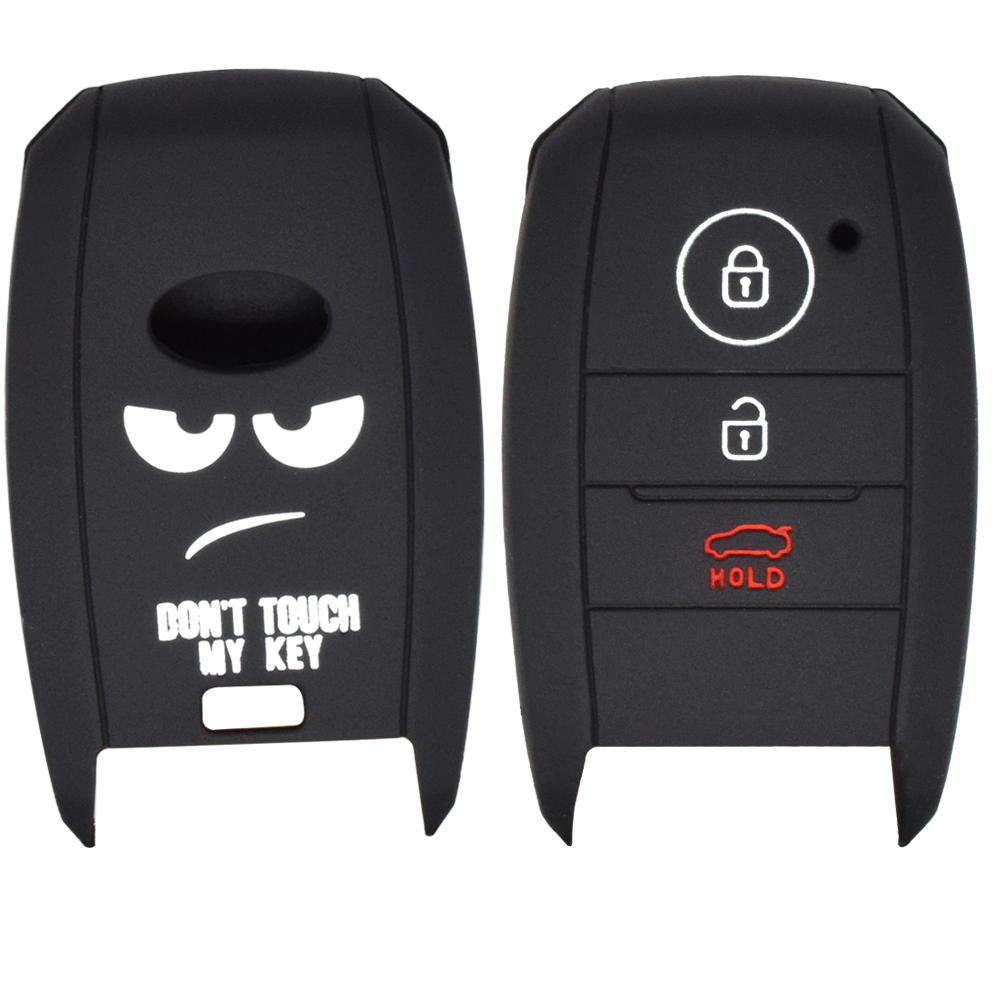 

Силиконовый чехол для ключа для Kia Rio Ceed Soul Sportage Sorento Carens Picanto 2013-2018 Бесключевой брелок Оболочка Кожа Держатель Защитник чёрный