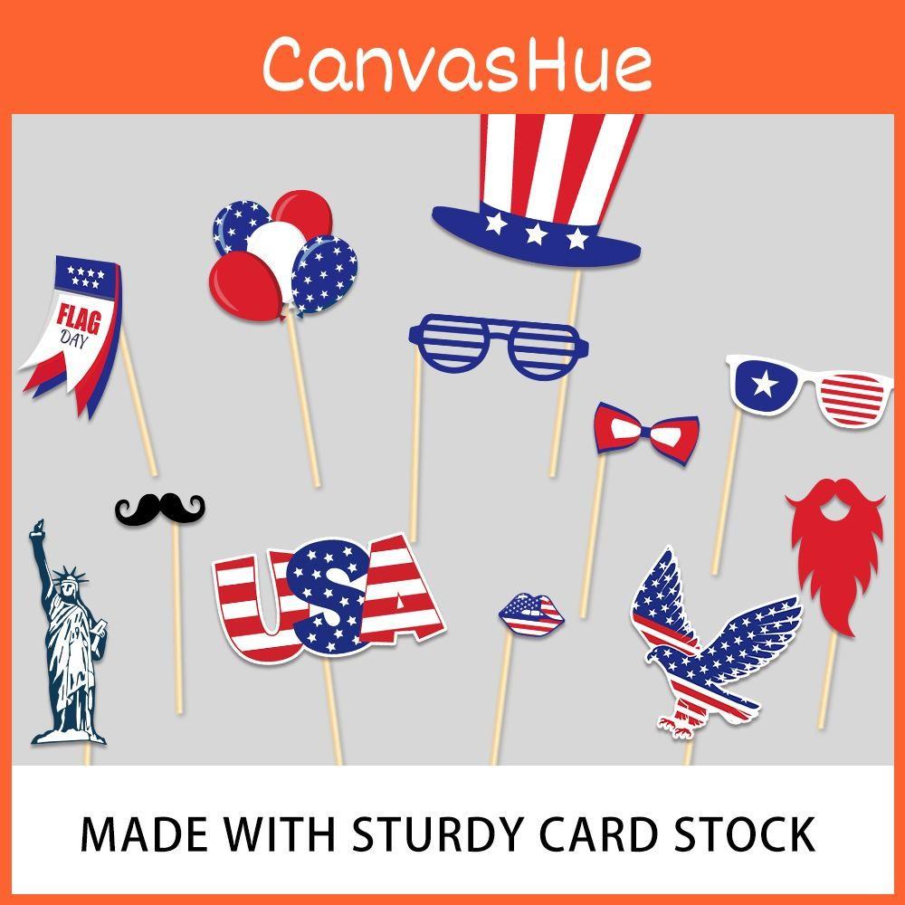 Independence Day Theme Star Pattern Creativity Party Decor Paper Props Photo