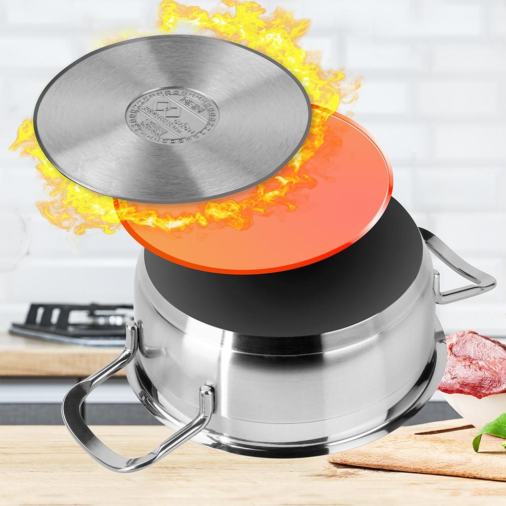 Steel pot with lid ANETT 16 cm, 1.2 l