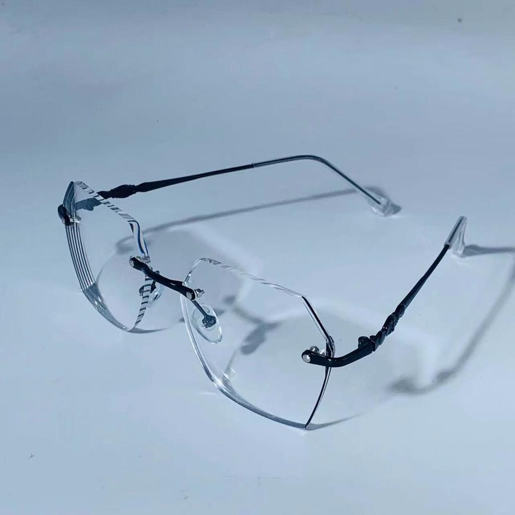 Frameless Anti-Blue Glasses Live Broadcast Frame Flat Glasses Myopia No Makeup Selfie Myopia Glasses Women