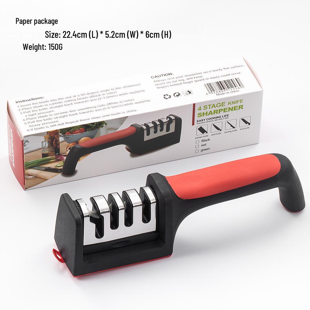 3-in-1 Multifunctional Knife Sharpening Whetstone: Fine Grind, Household & Commercial Use