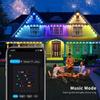 Smart Bluetooth Neon Strip Outdoor Wall Light - Color-Changing PVC Atmosphere Lighting