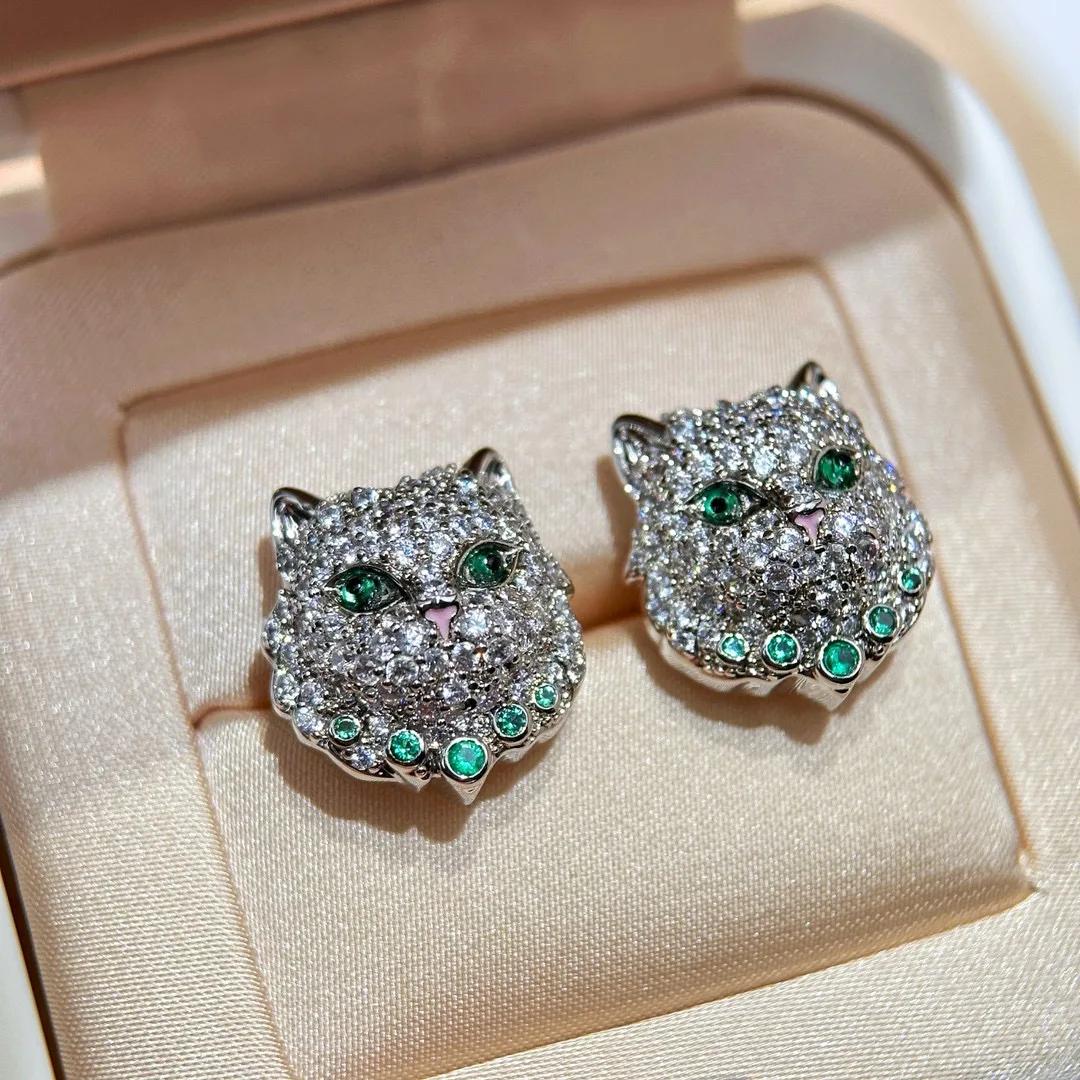 

2024 Новейший Горячий Бренд Винтажные Женские Серьги-Пуссеты Роскошный Набор Ювелирных Изделий для Женщин Дизайнерские Колье в Виде Совы Модное Ожерелье серый