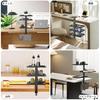 Zuzavika Desk Side Rack, Tableside Storage, Side Desk Holder, Clamp-Type, Multi-Purpose Tray, 3-Tier, Tabletop Organization, Storage, Approx. 28*17.5c