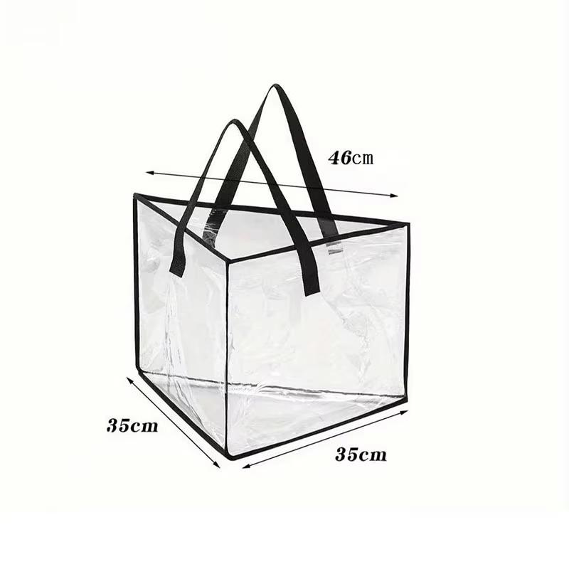 Hanger Storage Holder Large Capacity Triangle Organizer Bag with Handles for Household Closet Organization