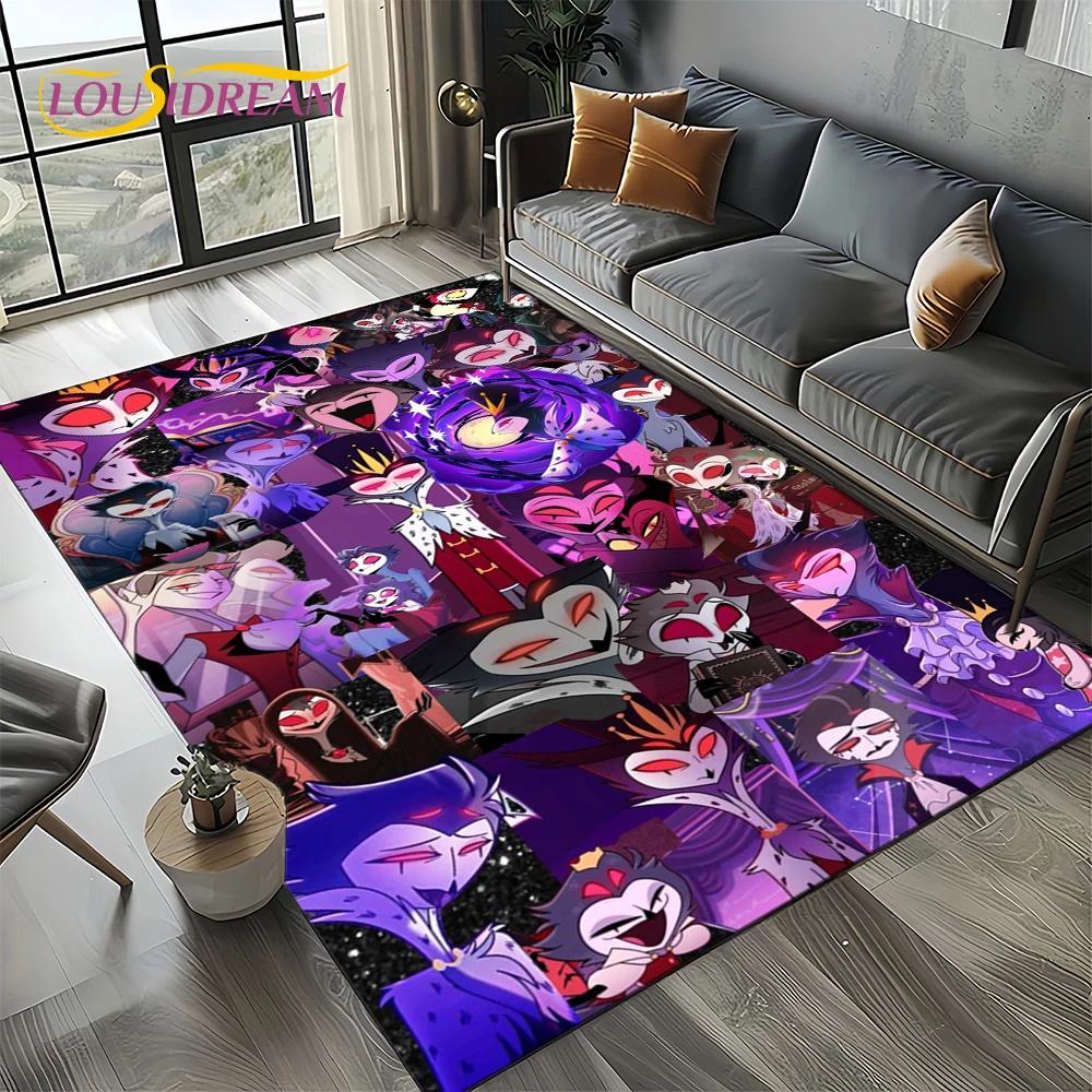 2025 H-Helluva Boss Blitzo Cartoon Carpet Rug for Bedroom Living Room Home Sofa Decoration,kids Game Play Decor Floor Mat Gift