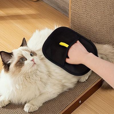 1pc Guanto Rimuovi Peli per Animali a Doppia Faccia Efficace per Raccogliere Peli di Gatto e Cane da Divano, Tappeto, Biancheria da Letto e Sedili Auto, Strumento Essenziale per la Pulizia della Casa