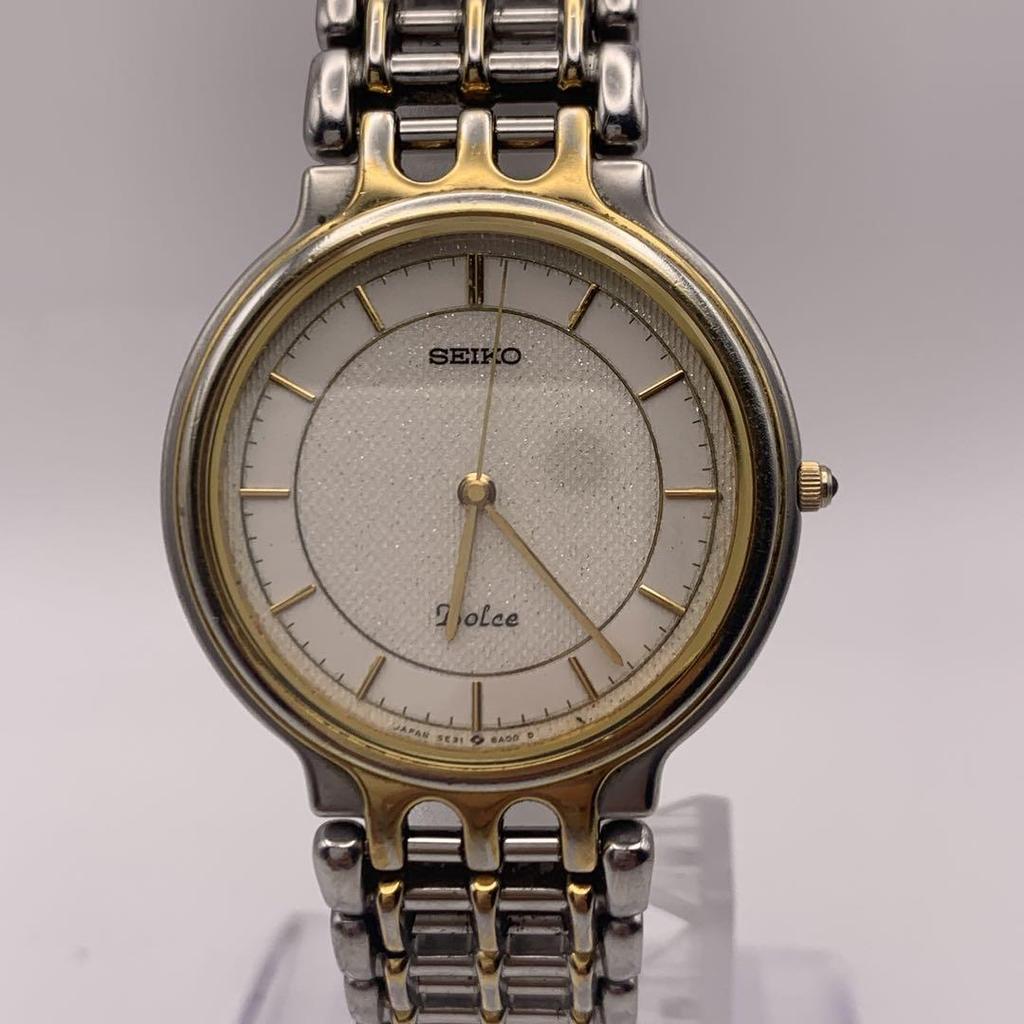 [USED] SEIKO Dolce White x Gold