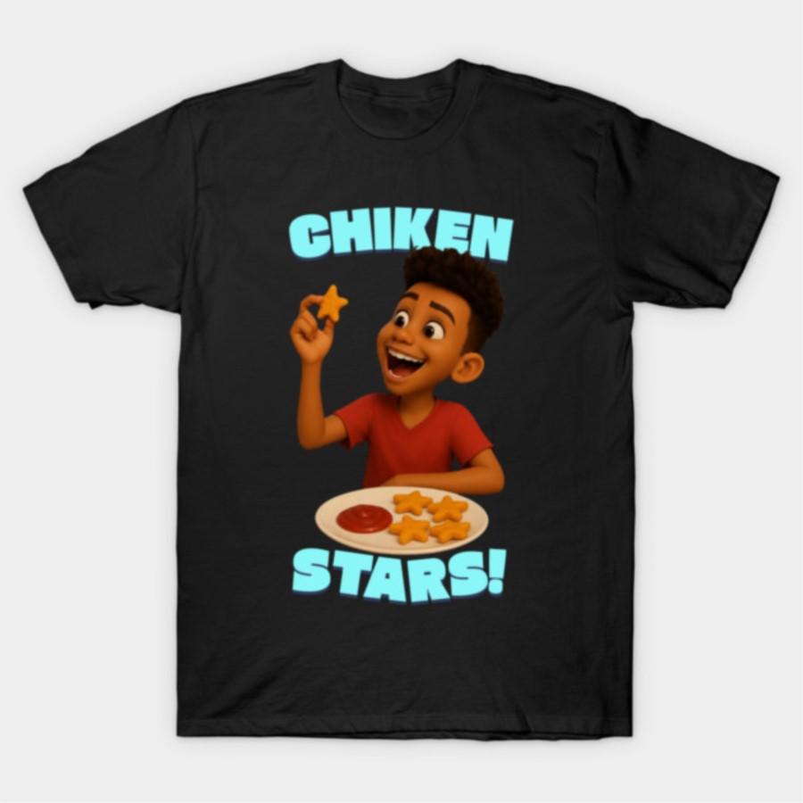 

Chiken Stars! T-shirt For Men Women 100% Cotton T Shirts Short Sleeve Tops 1028-3 4XL