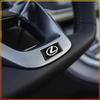 2/5/10Pc Carbon Fiber Small Steering Wheel Car Logo Multifunction 3D Stickers For Lexus LS IS350 ES300 GS350 CT200h GX460 LX570