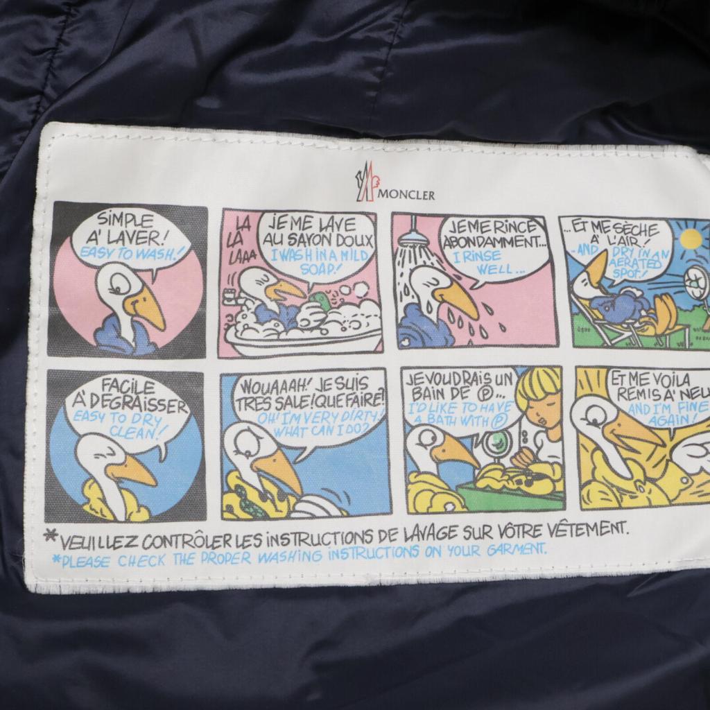 MONCLER HERMINE Hermine hooded down jacket coat O NavyUsed