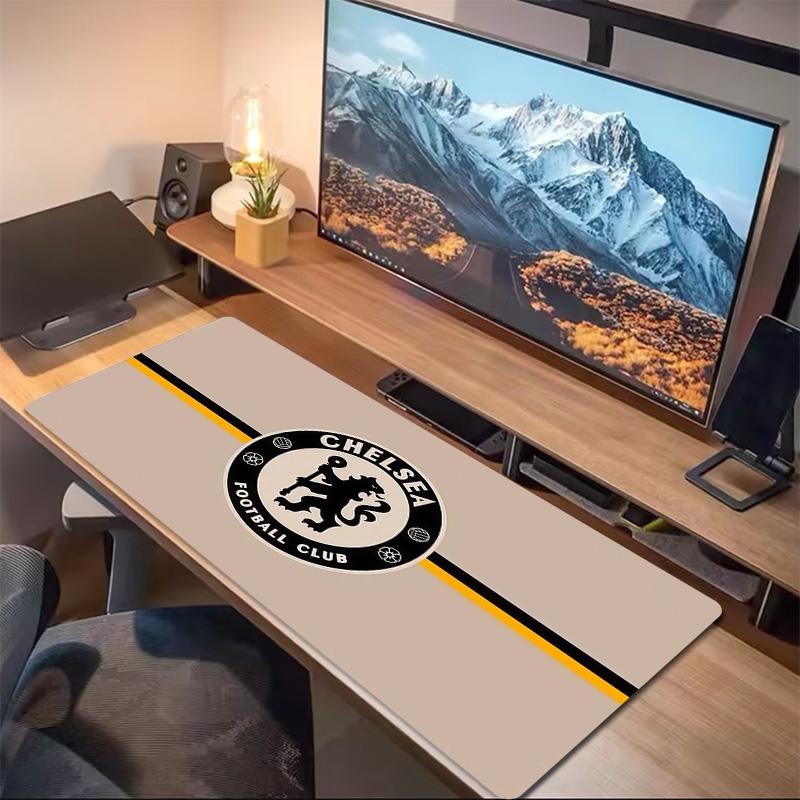 Chelsea Football Club Print Cushion Non-slip Laptop Tablet Big Mousepad XXL Mat Mini PC Playmat With Lock edge