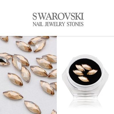 Marquise Goldener Schatten Nagelkunst Fancy Stone 5 Stück DSJAF-2201-GS