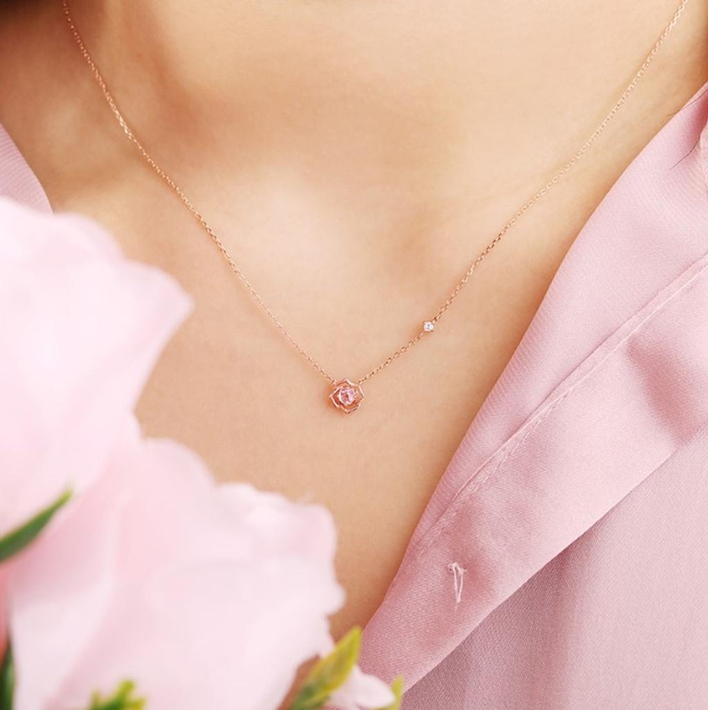 LLOYD Rose Cut Birthstone Necklace LNT18072T