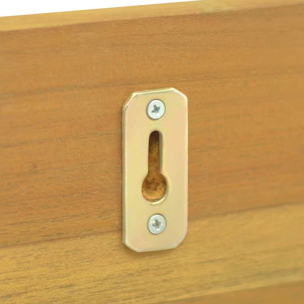 VidaXL Wandregale 2 Stk. 90x10x10 cm Massivholz Teak