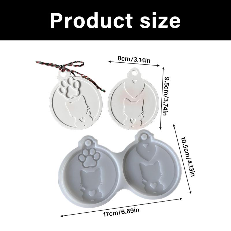 Kreative Haustieranhänger Silikonformen für Resin-Basteln, leichtes Entformen, Resin-Schmuck Silikonform für handgemachten Schlüsselanhänger
