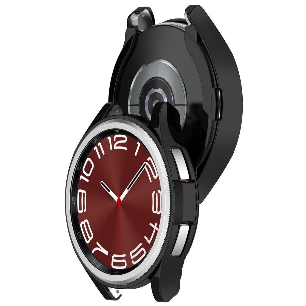 Vhodné pro Samsung Galaxy Watch 6 Classic 43mm Tpu Ochranné pouzdro v polovičním balení Samsung Galaxy Watch6 Classic 47mm Soft Hollow Ochranný kryt