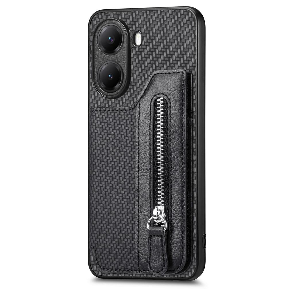 For Xiaomi Poco X7 Pro 5G/Xiaomi Redmi Turbo 4 5G Case Leather+PC+TPU Zipper Wallet Phone Cover