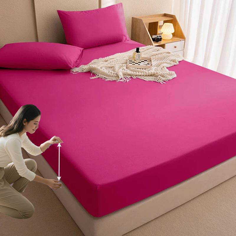 Elastic Bed Linens Waterproof Bed Fitted Sheet Bed Mattress Cover Bed Protector Cover Non Slip Adjustable Mattress Covers