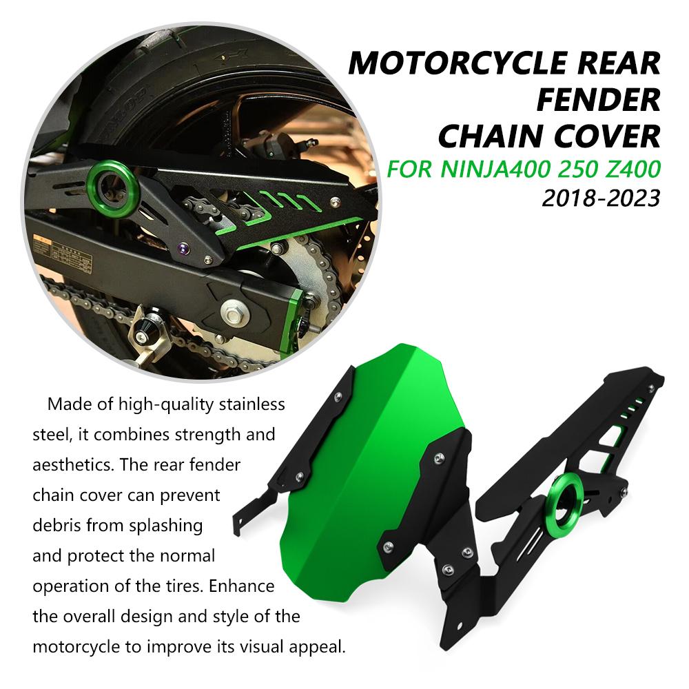 For Ninja400 Z400 Ninja 250 400 2017-2023 2022 Motorcycle Rear Fender Mudguard Wheel Hugger Splash Guard Bracket Accessories