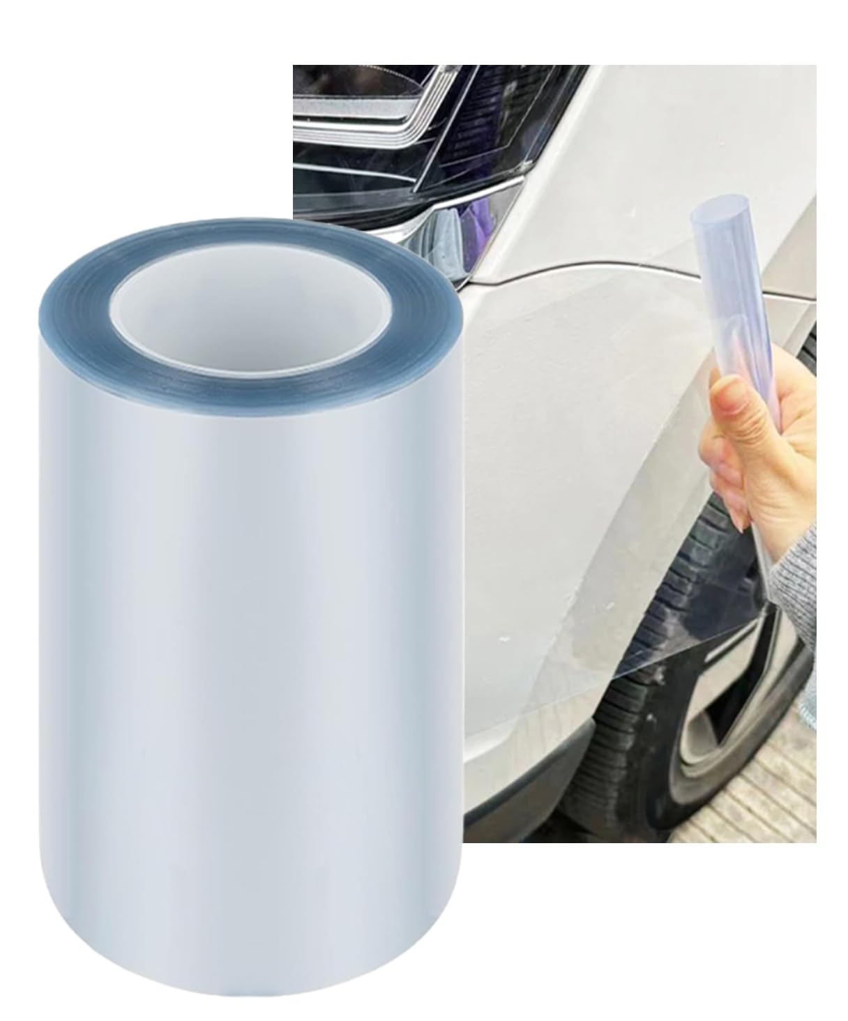 

S.fields.inc Прозрачная ПВХ лента для защиты кузова автомобиля от царапин, для оклейки автомобиля (6.9 x 1.9 фута (20 x 3 м) 20cm x 3m