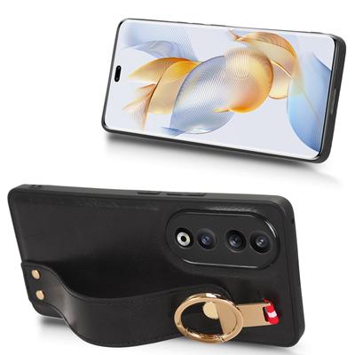 Für Honor 90 Armband Ständer Handyhülle PU Leder+PC+TPU Hülle mit Flaschenöffner