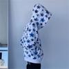Y2k Harajuku mikiny na zip Oversize korejská móda Streetwear Star Print Mikina s kapucí BF Tops Dámské