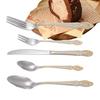 Spoons And Forks Set Reusable Silver Tableware Set Stainless Steel Kitchen Supplies Portable Western Silverware Set For Weddings