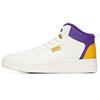 Life Collection Abrasion Resistant Breathable Mid Top Skateboard Shoes Men's White Purple Sneakers 912038010-5