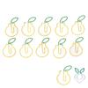 100 Pcs Shaped Paper Clips 2 Color Metal Material Light Portable Electroplating Process Easy Organiz