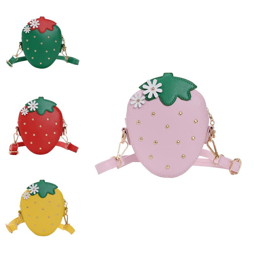 Childrens Cute Fruit Crossbody Bag With Adjustable Strap For Daily Use
