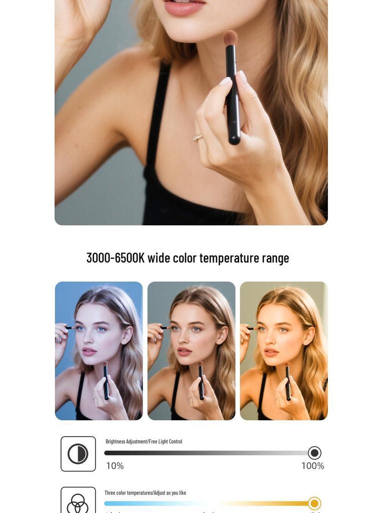 Magnetic Phone Fill Light with Stand - Portable High Brightness Photography Lighting for Live Streaming.